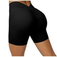 thumbnail image 5 of Rutainlusire Womens Shorts Women's Solid Back Waist Deep V-shaped Sports Fitness Running Yoga Shorts, 5 of 5