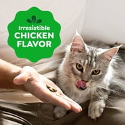 (4 pack) Greenies Feline Smartbites Chicken Flavor Healthy Indoor Cat Treats, 2.1 oz Pack