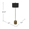 thumbnail image 3 of Andrea 61.5" H Metal & Resin Floor Lamp - 17 x 17 x 61.5, 3 of 4