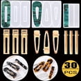 thumbnail image 1 of NARABB Hot Sale 30PC DIY Hair Pin Jewelry Casting Pendant Making Hair Clip Molds, 1 of 8