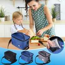 Dmlowu Lunch Bag 6x10" Durability Lunch Box for Women Men Lightweight Leak Proof Cooler Insulated Lunch Box for Home Office School Supplies