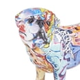 thumbnail image 5 of 13" x 7" Multi Colored Polystone Graffiti Bulldog Sculpture, by DecMode, 5 of 9