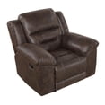 thumbnail image 2 of Lexicon Hazen Microfiber Rocker Reclining Chair in Dark brown, 2 of 15