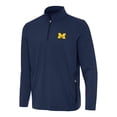 thumbnail image 2 of Men's Antigua Navy Michigan Wolverines Perilous Quarter-Zip Pullover Top, 2 of 3