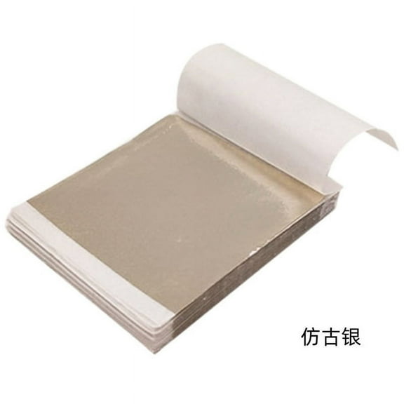 GOOHOCHY 100pcs Gold Foil Sheets for Crafts Furniture Arts Imitation Paper Aluminum Foil