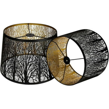 SWAIFDEE Spider Black Lamp Shade, 2 Count