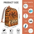 thumbnail image 4 of Tiger Lover Backpack – Wild Roaring Face Design with Artistic Painting and Tribal Pattern for School or Travel, 4 of 4