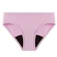 thumbnail image 3 of Swuxness Women's High Waist Breathable Briefs, Women's Sport Underwear, Women's Mid High Waist Menstrual Leak Proof Athletic Seamless Crotch Briefs Panties Pink, L, 3 of 5