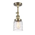 thumbnail image 2 of Innovations Lighting  Franklin Restoration Bell 1 Light 5" Semi-Flush Mount Polished Nickel, 2 of 5