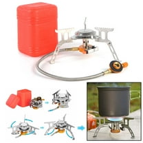 Outdoor Portable Camping Gas Stove,Backpacking Stove with Piezo Ignition,Camping Stove Adapter With Case