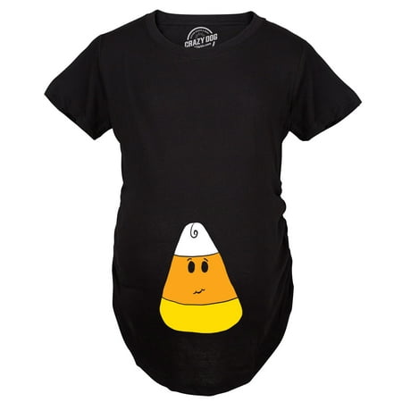 Maternity Candy Corn Pregnancy Tshirt Cute Adorable Halloween Night Tee For Ladies