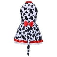 thumbnail image 4 of iiniim Halloween Costume for Girls Sleeveless Dance Leotard Ballet Tutu Dress with Spotted Dog Tail White Black 12, 4 of 7