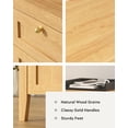 thumbnail image 4 of Joyyskill 52" Executive Desk with Storage Drawer, Farmhouse Home Office Desk with Storage Cabinet Wood Computer Writing Desk, Natural Oak, 4 of 7