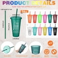 thumbnail image 2 of 48 count Employee Appreciation Gifts Bulk, Team Appreciation Tumblers with  and Straw, 24 oz Team Plastic Cup Inspirational Valentine Gifts for Office Staff Coworker Teacher (Bright Color), 2 of 6
