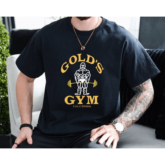 Golds Gym Venice California Bodybuilding Fitness Unisex T-Shirt, up to size 3XL.