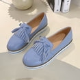 thumbnail image 4 of Nueva plataforma plana casual zapatos perezosos punta redonda arco damas borla zapatos individuales Wmkox8yii FOPL515, 4 of 9