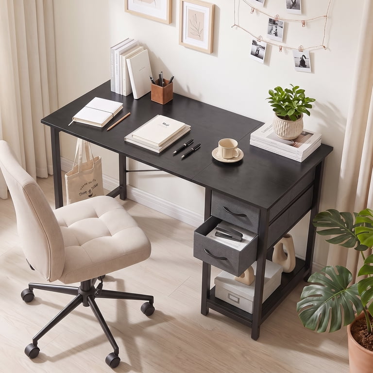 EDX 40" Computer Desk with Storage Shelf and Headphone Hook photo 6