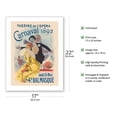 thumbnail image 2 of Paris Opera (Théâtre de L'Opéra) - Carnival Masquerade - Vintage Theater Poster by Jules Chéret c.1892 - Bamboo Fine Art 290gsm Paper (Unframed) 17x22in, 2 of 4