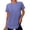 Purple, variant on Sentmoon Fishing Shirts for Women Quick Dry Womens Workout Tops Solid Color Short Sleeve Crew Neck Soft Regular Fit Womens Workout Tops for Swimming and Surfing Mint Green S