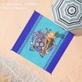 thumbnail image 3 of Manta de playa BYDOLL con estampado de tortuga, 198 x 206 cm, impermeable, 3 of 7