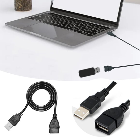 WIFKLSIIPG USB Male to Female Extension Case Buckle Protective Cover Computer Keyboard USB Flash Drive Data Connection Charging 1.5 Long