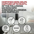 thumbnail image 6 of Honeywell Air Purifier, HPA060, 75 sq ft, HEPA Filter, Allergen, Smoke, Pollen, Dust Reducer, 6 of 11