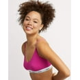 thumbnail image 3 of Hanes Originals Women's Cropped Bralette, Moisture-Wicking Stretch Cotton Honeymoon Pink M, 3 of 3