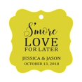 thumbnail image 1 of Darling Souvenir S'More Love For Later Tag Custom Favor Fancy Hang Tags -Yellow-50 Tags, 1 of 1
