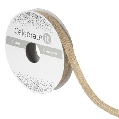 12 Pack: 3/8" x 5yd. Jute Ribbon by Celebrate It