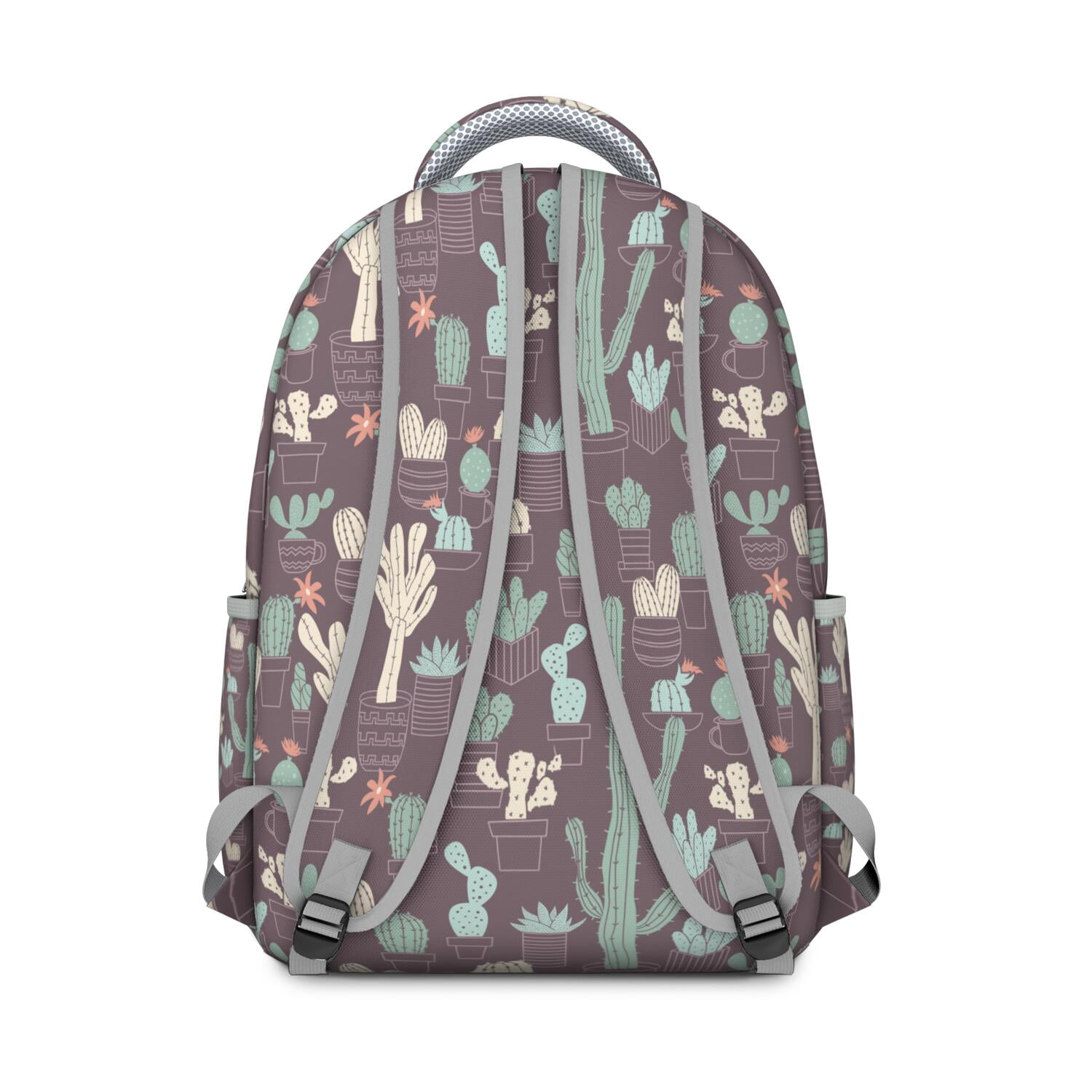 Desert Cactus Art Ergonomic Backpack - Lightweight Daypack with Breathable Shoulder Straps & Waterproof Exterior for College