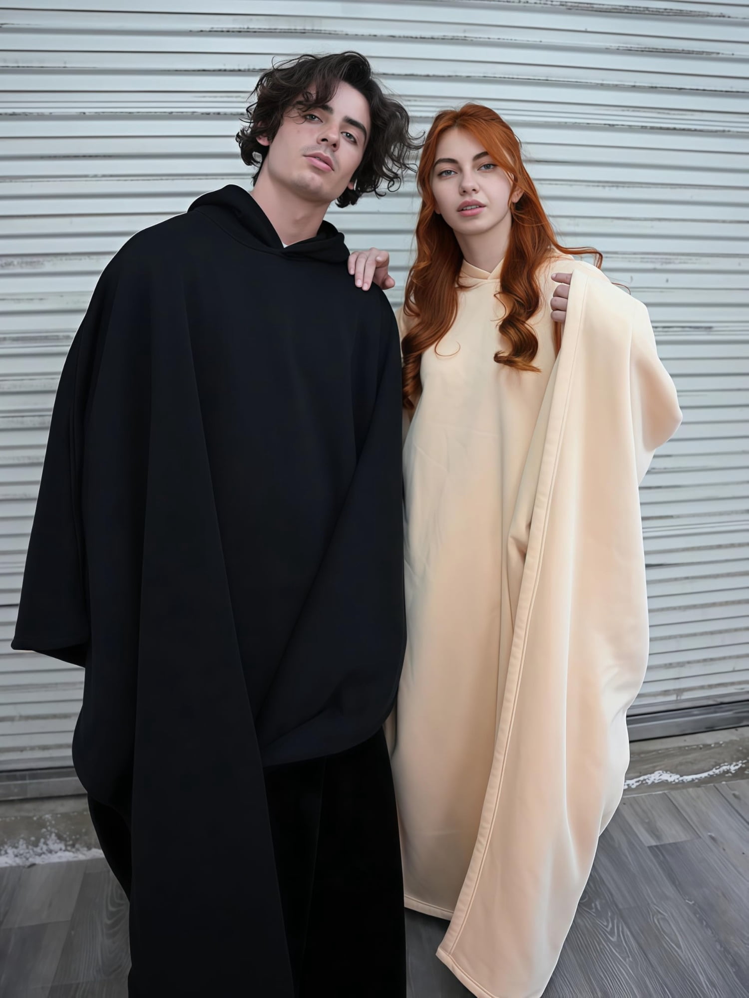 Oversized Cloak Hoodie  Unisex Blanket Sweatshirt with Long Sleeves for Ultimate Comfort