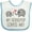 White and Blue, variant on Inktastic My Grandpop Loves Me Elephant Boys or Girls Baby Bib