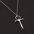 thumbnail image 4 of Collar CENWA Vampire Ankh con colgante de acero inoxidable, 46 cm, 4 of 7
