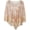 Beige, variant on Women's Vintage 1920s Fringed Shawl Wraps Beaded Sequin Evening Cape Bridal Shawl Capelet Flapper Bolero Cover Up