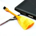 Mini Desktop Keyboard Cleaning Scanner AntiStatic Vehicle Powder Brush