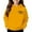 Swt 290# Yellow, variant on WAYUTE Girls Sweatshirts Long Sleeve Hooded Sweatshirt with Double Heart Print Cute Casual Comfort Soft Pullover Top for Kids and Toddler
