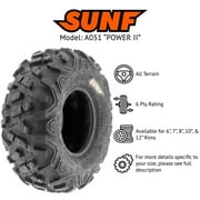 SunF ATV/UTV All Terrain Quad Tire 22x7-11 & 22x10-9 6 PR Tubeless A051 (Set of 4)