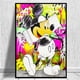 thumbnail image 1 of Graffiti Canvas Disney Mickey Mouse and Donald Duck Canvas Print Painting Coloful Wall Art Poster Pictures for Living Room Decor13x18cm No Frame Gao Jinjia LED, 1 of 2