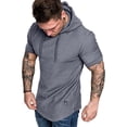 thumbnail image 4 of Sudadera con capucha para hombre Sudadera con capucha de algodón Sudadera con capucha de ocio que absorbe el sudor Sudadera con capucha, gris, M Monstrate AP000762-05, 4 of 7