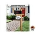 thumbnail image 6 of Hanging Mailbox Numbers, Super Reflective Customized Oval Mailbox Numbers Plaque for Outside, 8”x5” Double Sided Aluminum Sign 12-month Warranty (Thin Red Line), 6 of 6