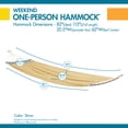 thumbnail image 2 of Duck Covers Weekend 82 Inch Mesh One-Person Travel Hammock, Straw, 2 of 9
