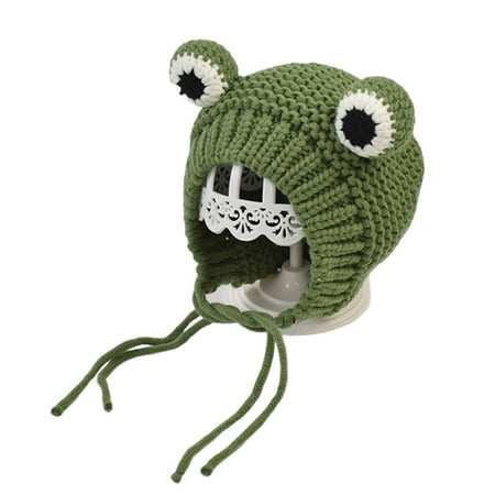

Babies Cute Frog Wool Hat Breathable & Comfortable Fabric Winter Hat Winter Use for Infants Toddlers Babies