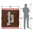 thumbnail image 5 of Tootsie Roll Blanket, 50"x60", Wrapper Silky Touch Sherpa Back Super Soft Throw Blanket, 5 of 5