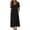 Black, variant on ZToonmas Women's Cowl Neck Tunic Dress Short Sleeve Casual Loose Fit High Low Midi Dress with Pockets