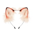 thumbnail image 2 of Linda diadema con orejas de , tocados , accesorios de disfraces para Cosplay, Navidad, representaciones teatrales, Halloween , NARANJA Yinane sombreros de cosplay, 2 of 7