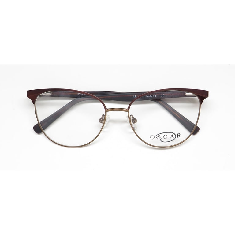 OSCAR DE LA RENTA OSL 729 CAT EYE STAINLESS STEEL METAL  display picture 1