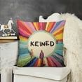 thumbnail image 2 of YINGXI Be Kind Throw Pillow Cover,LGBTQ Community Transgender Bisexual Party Cushion Case Decoration for Sofa Couch 12x12in, 2 of 5