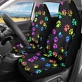 thumbnail image 2 of Uorisanigo Colorful Dog Paw Car Seat Covers Anti Slip Car Seat Covers Front Seats Only Easy to Install and Clean Removable Automotive Accessories Universal Fit for Most Vehicle, 2 of 7