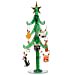 thumbnail image 3 of Glass Christmas Tree with Cat Wine Charm Ornaments-9", 3 of 6