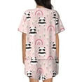 thumbnail image 3 of Kdxio Cute Cartoon Panda Print Pajamas Sets for Women Short-Sleeved Pjs with Lounge Shorts Two Piece Sleepwear S-4XL, 3 of 9